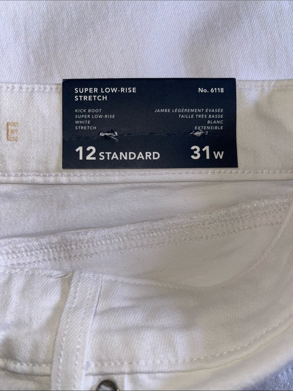 American Eagle Stretch Super Low-Rise Kick Bootcut Jean Size 12; 31W - Picture 9 of 9